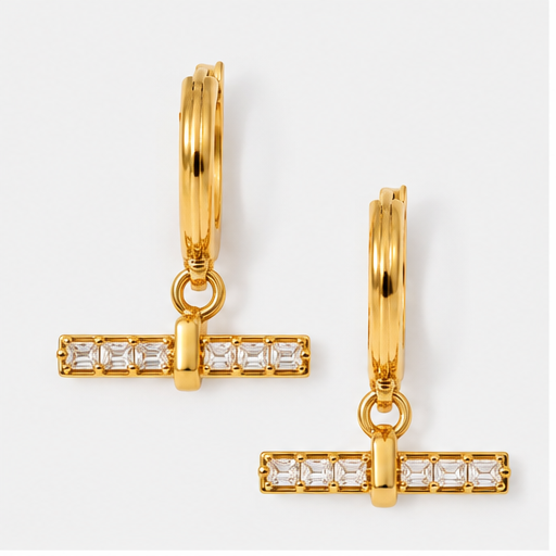 Katie Loxton T-Bar Hoop Earrings