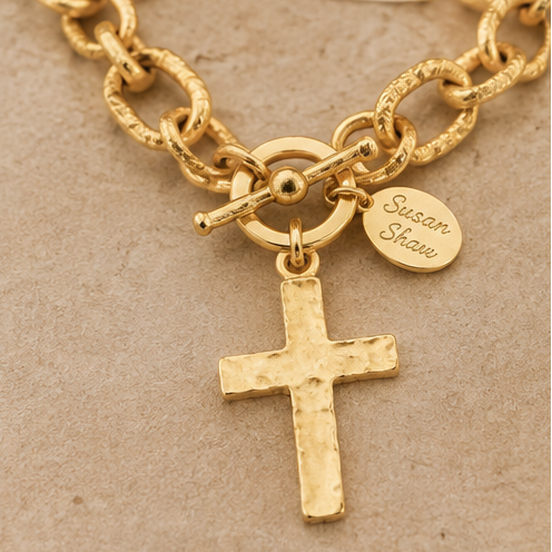 Susan Shaw Cross Toggle Necklace