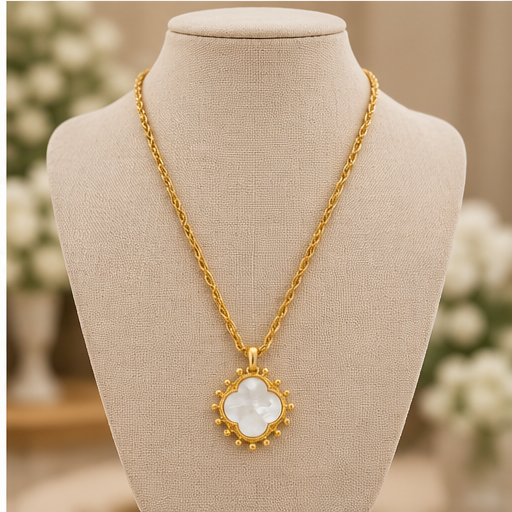 Susan Shaw Sophie Long Clover Necklace