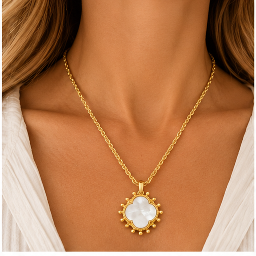 Susan Shaw Sophie Long Clover Necklace