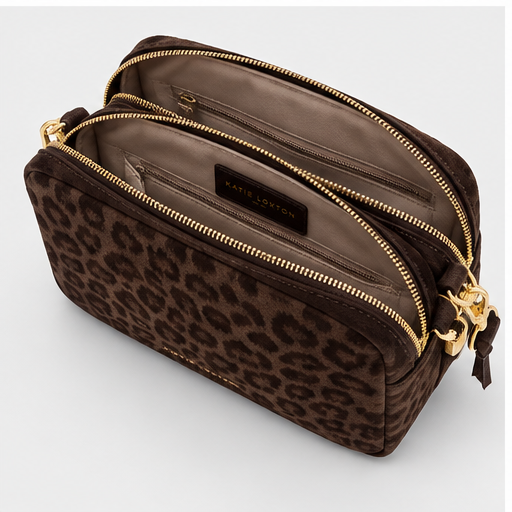 Katie Loxton Chocolate Leopard Lottie Crossbody