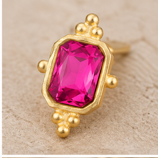 Susan Shaw Magenta Collins Studs