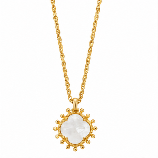 Susan Shaw Sophie Long Clover Necklace