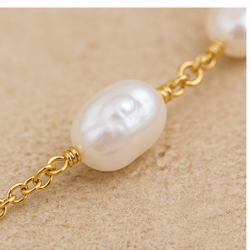 Susan Shaw Bee + Pearl Layering Necklace