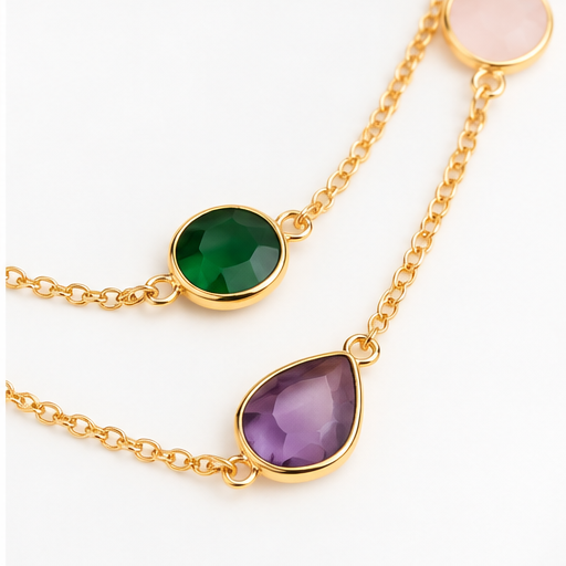 Winton & Waits Scattered Stone Necklace