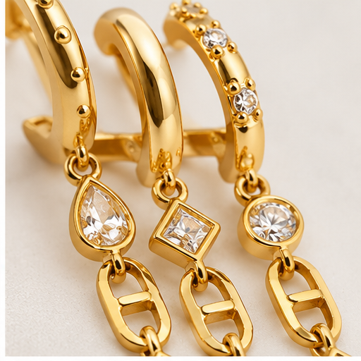 Katie Loxton Champagne Drop Hoops