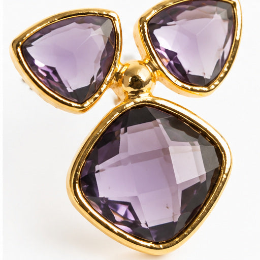 Winton & Waits Amethyst Gemstone Stud Earrings