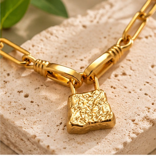 Katie Loxton Luxe Lock Necklace