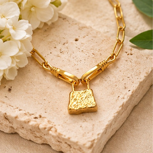 Katie Loxton Luxe Lock Necklace