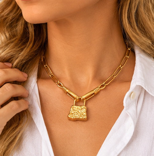 Katie Loxton Luxe Lock Necklace