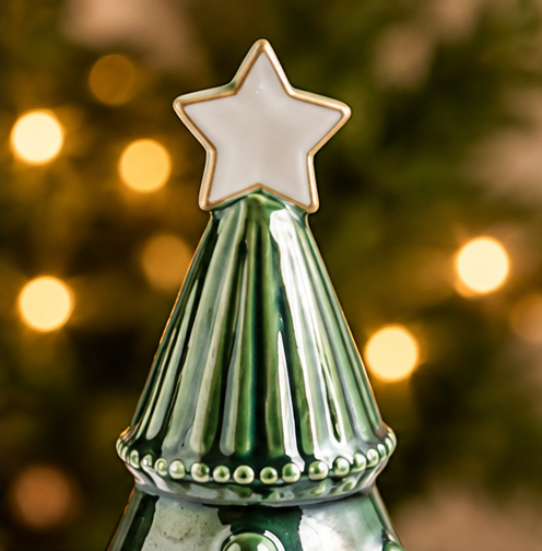 Mud Pie Small Green Ceramic Tree Sitter