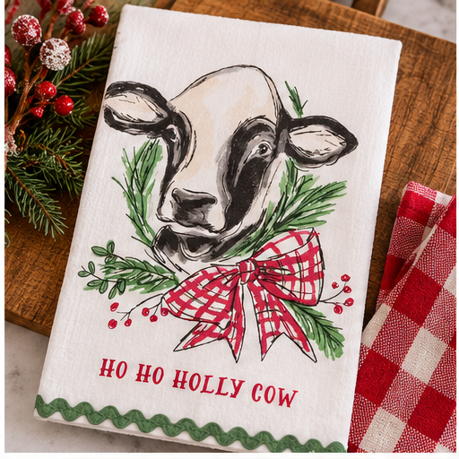 Mud Pie Christmas Ric Rac Hand Towels