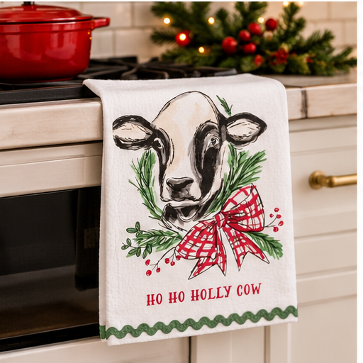 Mud Pie Christmas Ric Rac Hand Towels