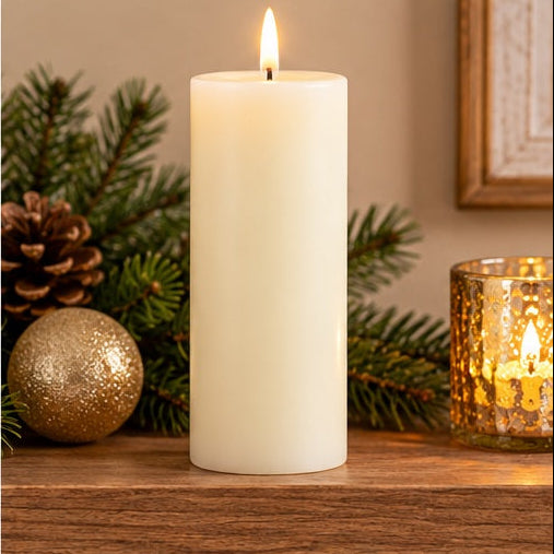 Uyuni Lighting LED Pillar Candle with Shoulder