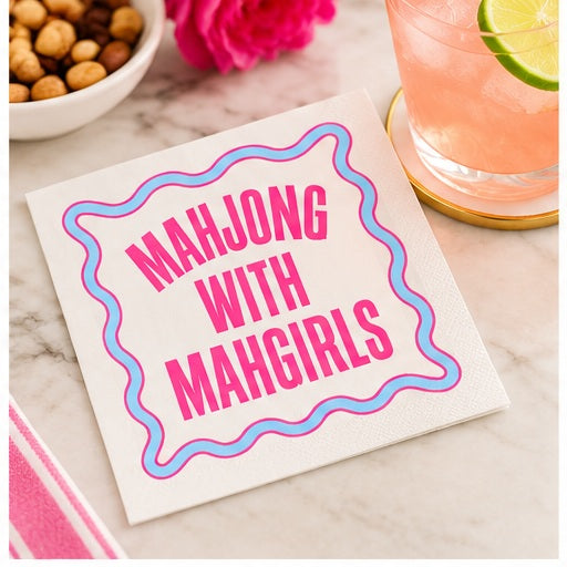 Mahjong Cocktail Funny Napkin | Mahgirls