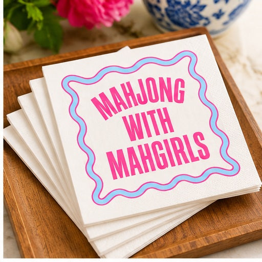 Mahjong Cocktail Funny Napkin | Mahgirls