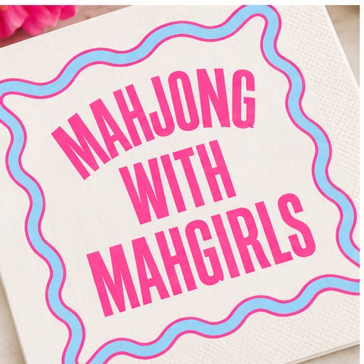 Mahjong Cocktail Funny Napkin | Mahgirls