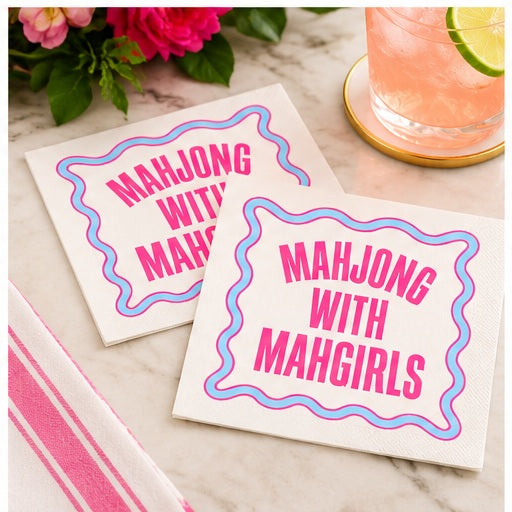 Mahjong Cocktail Funny Napkin | Mahgirls