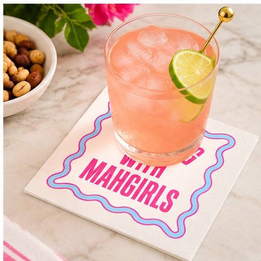 Mahjong Cocktail Funny Napkin | Mahgirls