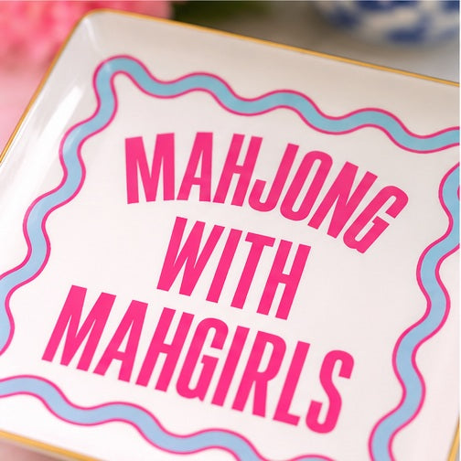 Mahjong Ceramic Trinket Tray | Mahgirls Trinket Tray