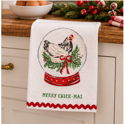 Mud Pie Christmas Ric Rac Hand Towels