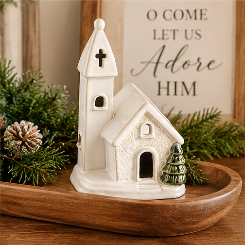 Mud Pie Single Tree Church Sitter