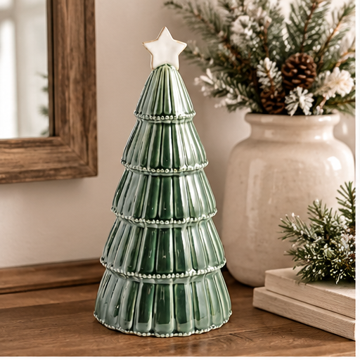 Mud Pie Large Green Ceramic Tree Sitter