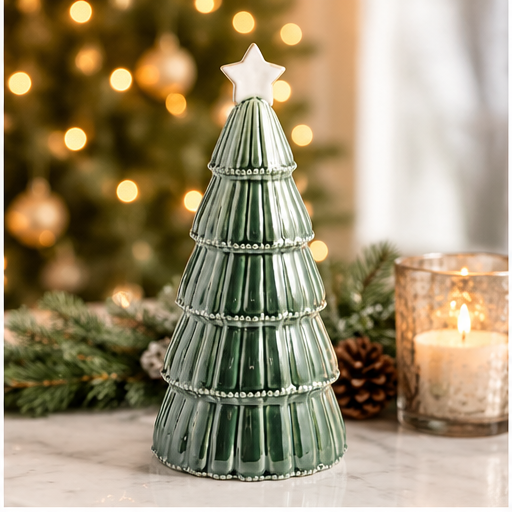 Mud Pie Large Green Ceramic Tree Sitter