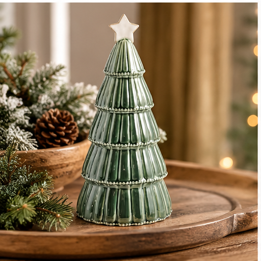 Mud Pie Large Green Ceramic Tree Sitter