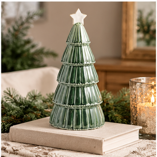 Mud Pie Large Green Ceramic Tree Sitter