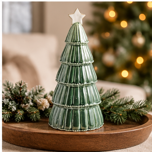 Mud Pie Large Green Ceramic Tree Sitter