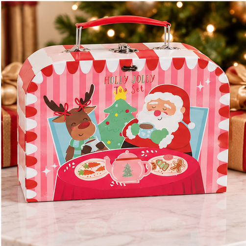 Mud Pie Holly Jolly Tea Set