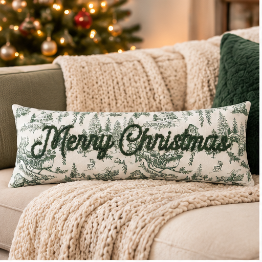 Mud Pie Merry Christmas Pillow