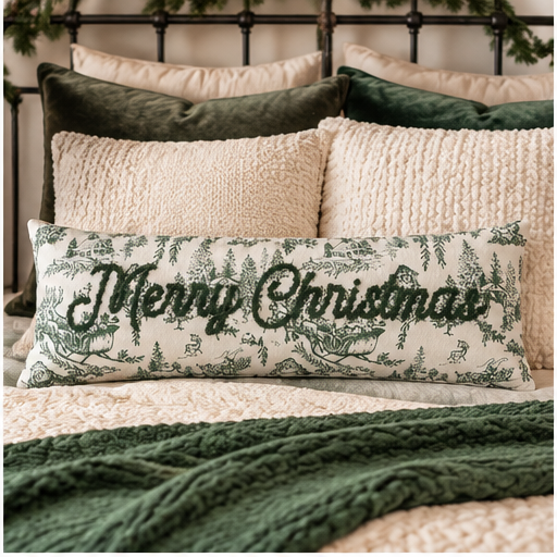 Mud Pie Merry Christmas Pillow