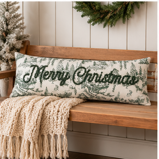 Mud Pie Merry Christmas Pillow