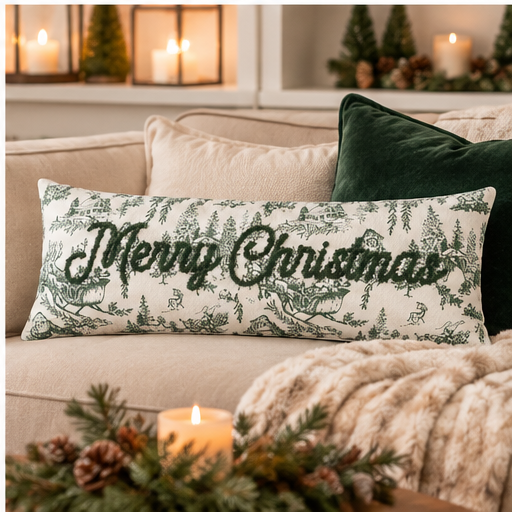 Mud Pie Merry Christmas Pillow