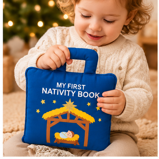 Mud Pie Fabric Nativity Book
