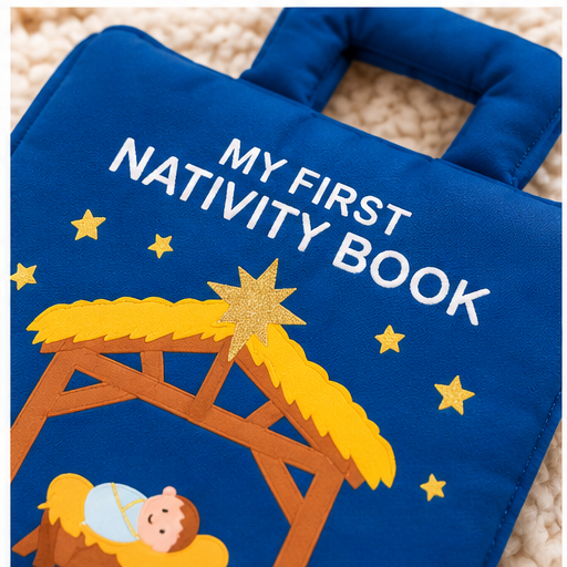 Mud Pie Fabric Nativity Book