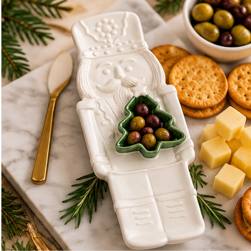 Mud Pie Nutcracker Chip & Dip