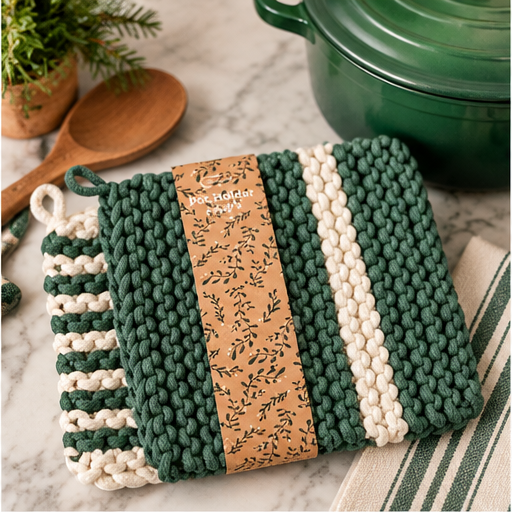 Mud Pie Holiday Stripe Potholder