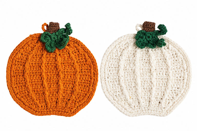 Mud Pie Knit Pumpkin Trivet