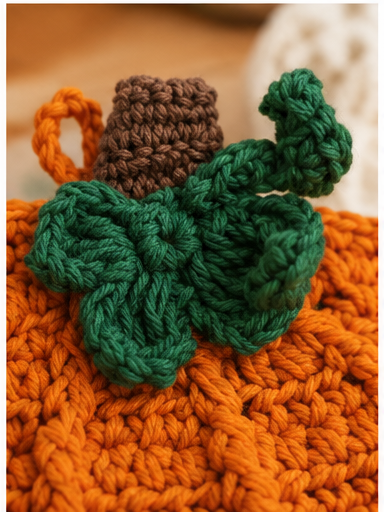 Mud Pie Knit Pumpkin Trivet