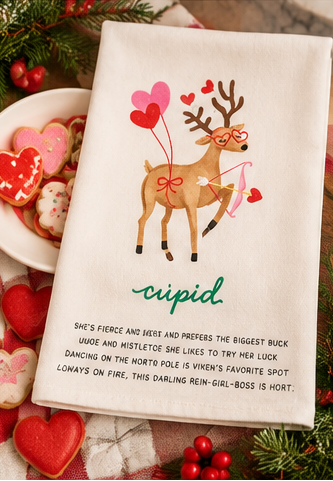 Mud Pie Reindeer Poem Towels