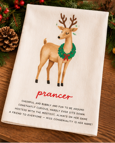 Mud Pie Reindeer Poem Towels