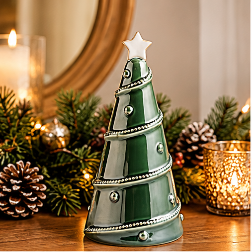 Mud Pie Medium Green Ceramic Tree Sitter