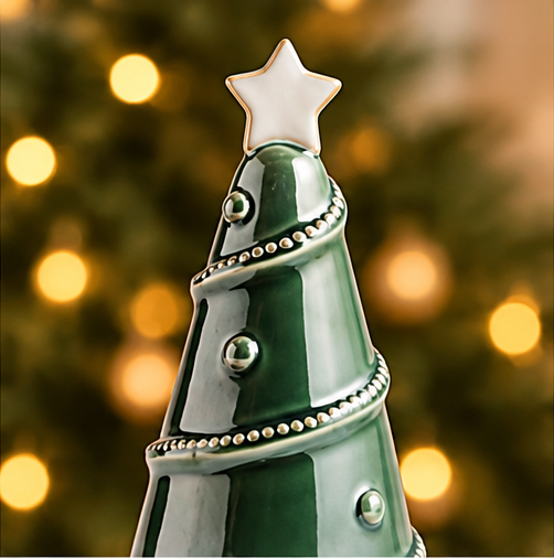 Mud Pie Medium Green Ceramic Tree Sitter