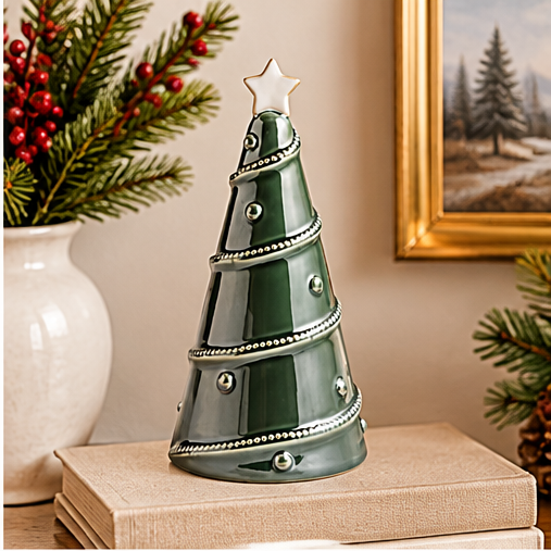 Mud Pie Medium Green Ceramic Tree Sitter