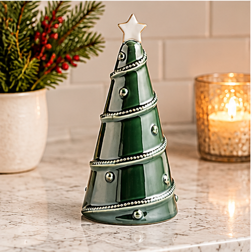 Mud Pie Medium Green Ceramic Tree Sitter