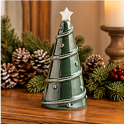 Mud Pie Medium Green Ceramic Tree Sitter