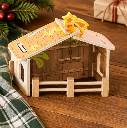 Mud Pie Wooden Nativity Play Set